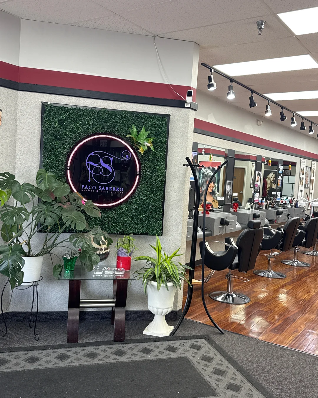Inside the shop